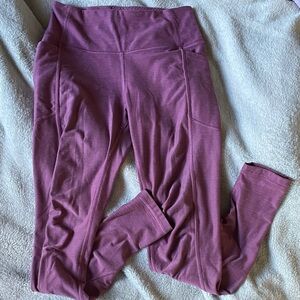 Purple High-Waisted Leggings